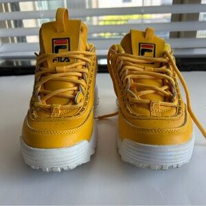 Fila Kids Bright Yellow Sneakers